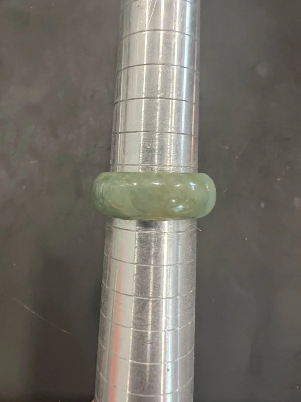 Green Jade Band Ring - Women Jewelry - Picture 2 of 4